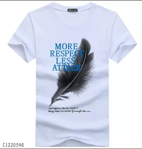 Polyester Half Sleeves T-Shirts  - XXL