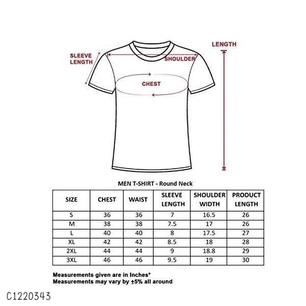 Polyester Half Sleeves T-Shirts  - S