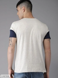 Cotton Colour Stylish Cheap Rate T-Shirts  - L