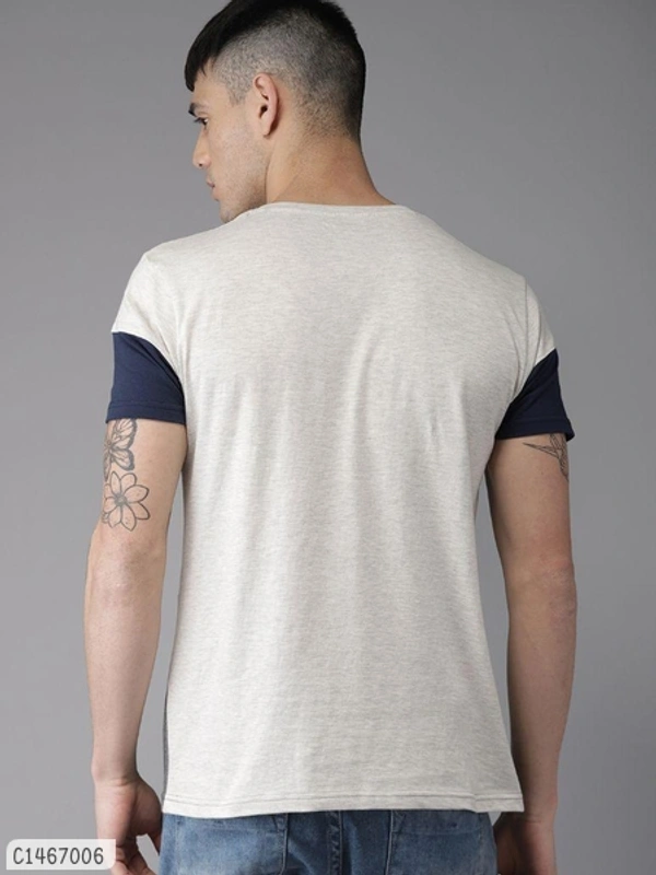 Cotton Colour Stylish Cheap Rate T-Shirts  - L