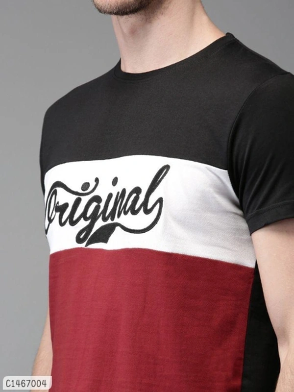 Cotton Colour Stylish Cheap Rate T-Shirts  - M