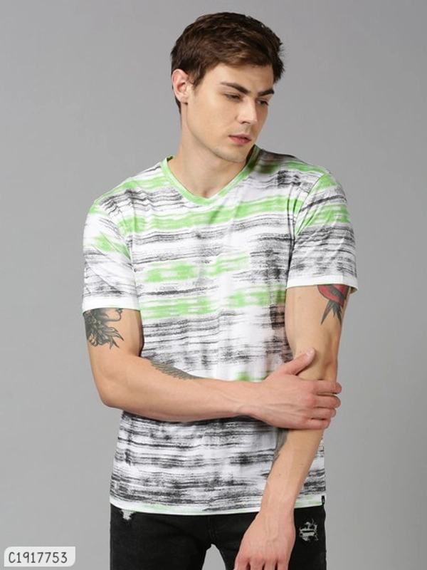 Cotton Colour Stylish Cheap Rate T-Shirts  - L