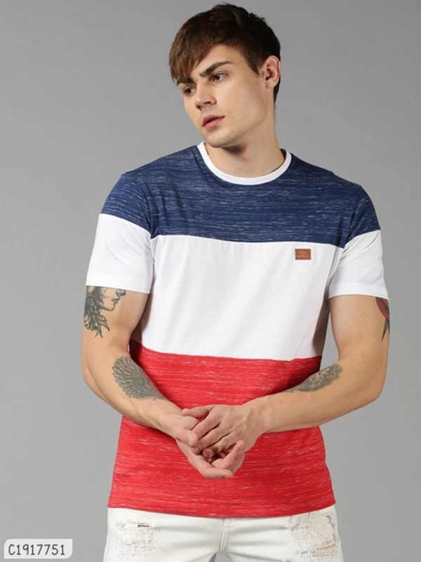 Cotton Colour Stylish Cheap Rate T-Shirts  - XL