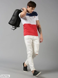 Cotton Colour Stylish Cheap Rate T-Shirts  - XL