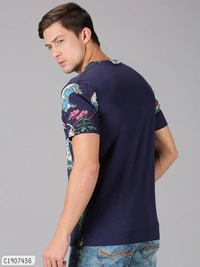 Cotton Colour Stylish Cheap Rate T-Shirts  - M