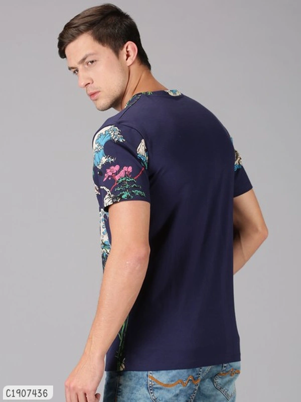 Cotton Colour Stylish Cheap Rate T-Shirts  - M