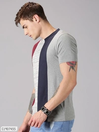 Cotton Colour Stylish Cheap Rate T-Shirts  - M