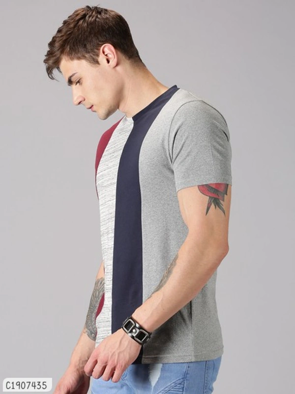 Cotton Colour Stylish Cheap Rate T-Shirts  - M