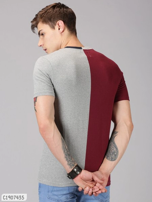 Cotton Colour Stylish Cheap Rate T-Shirts  - M