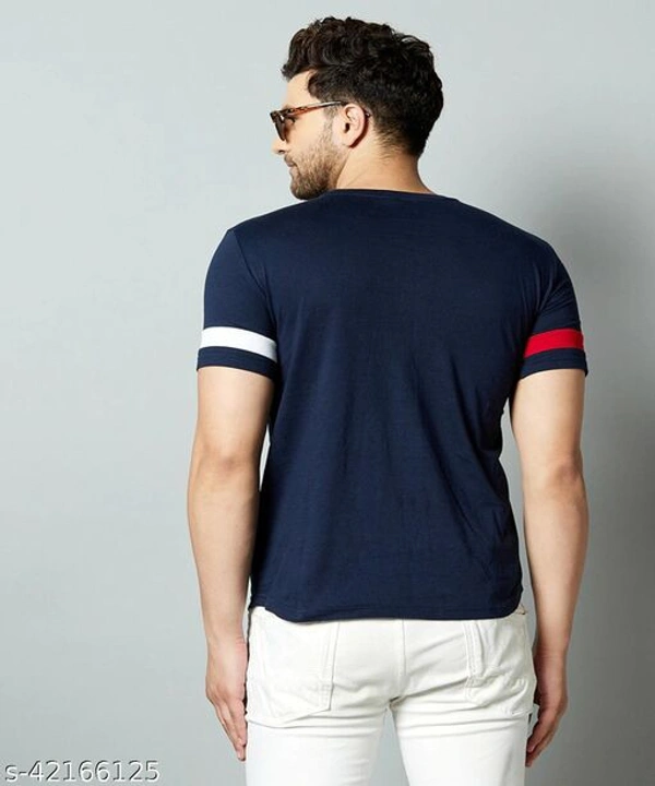 Mens Blue Trii Color T-shirt - XL