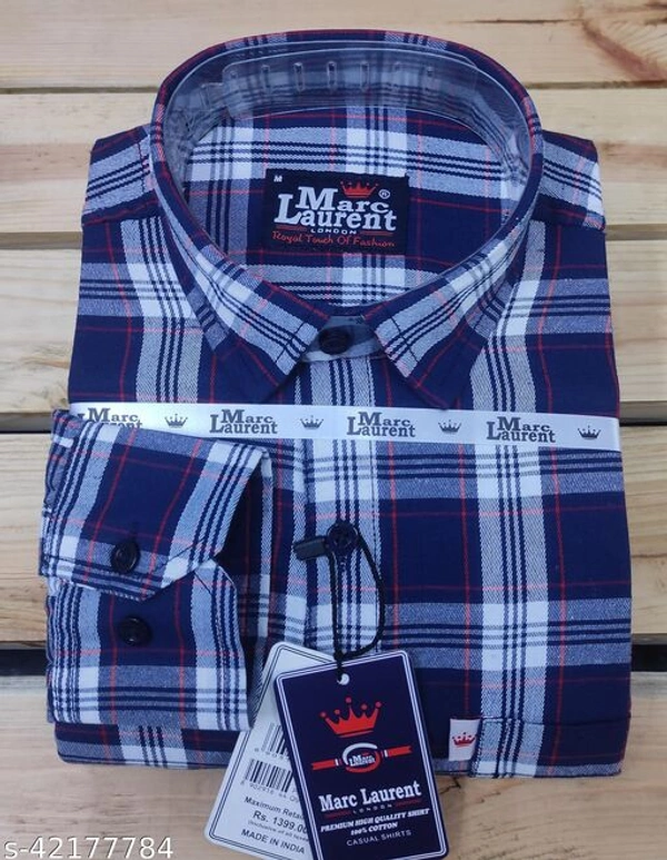 Pure Cotton Men's Shirts  - L