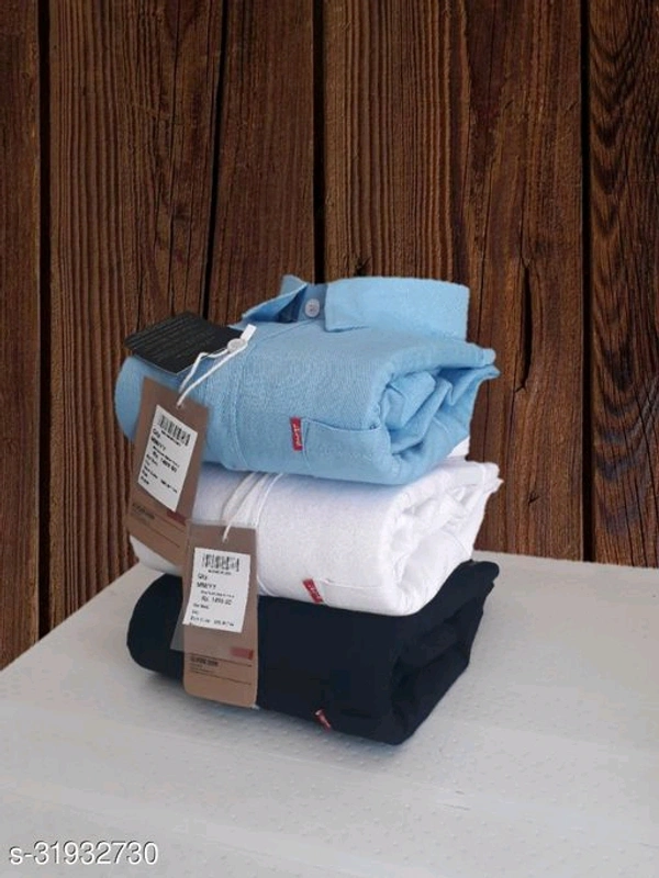 Trendy Glamourous Men's Shirts Three In One  - M