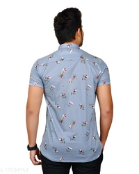 Silver Grey Men's Printed T-shirt - XL
