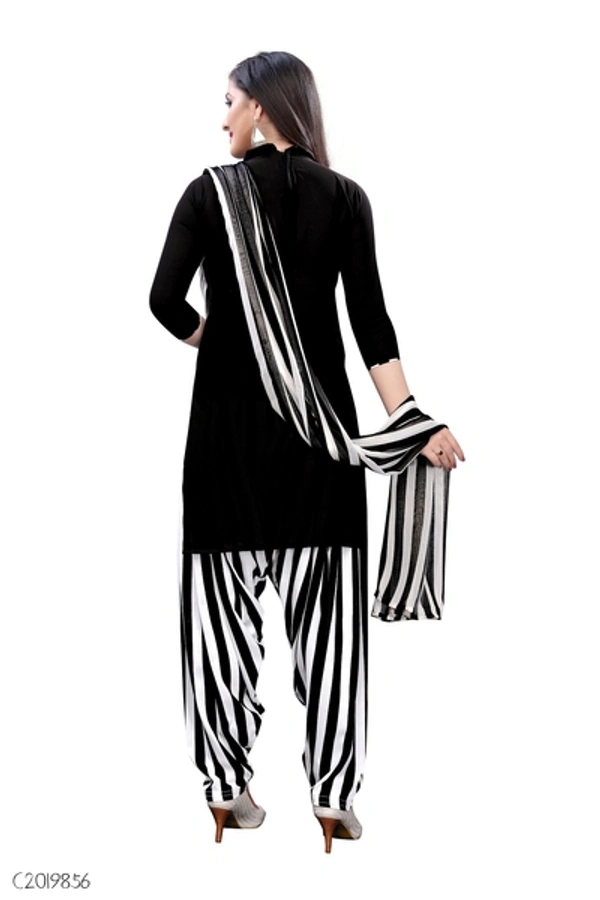 Delicate Printed Dress Material  - Free size