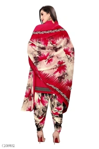 Delicate Printed Dress Material / Suits  - FreeSize