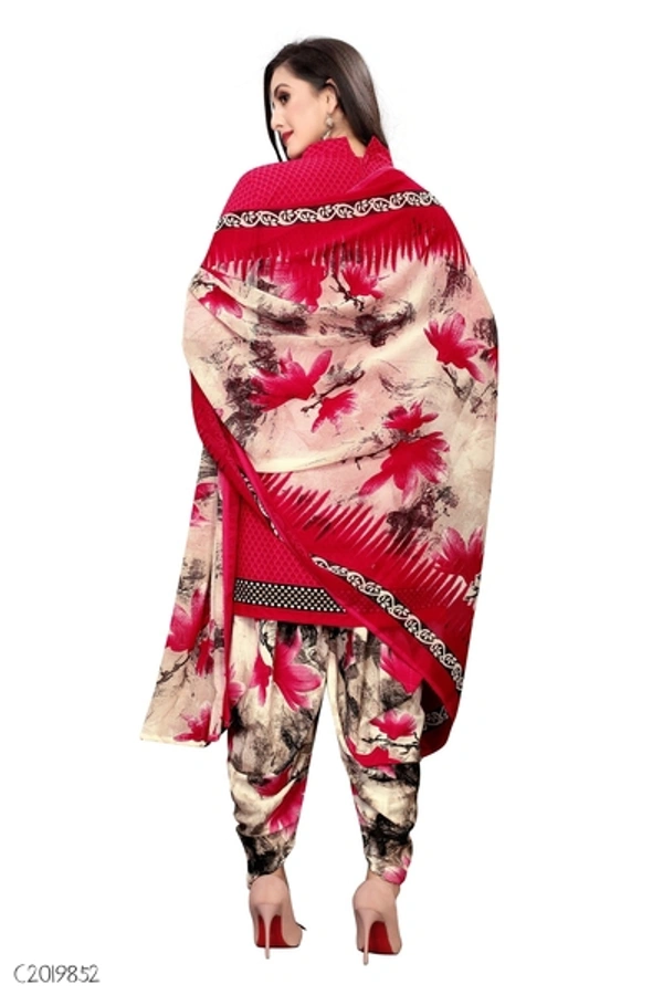 Delicate Printed Dress Material / Suits  - FreeSize