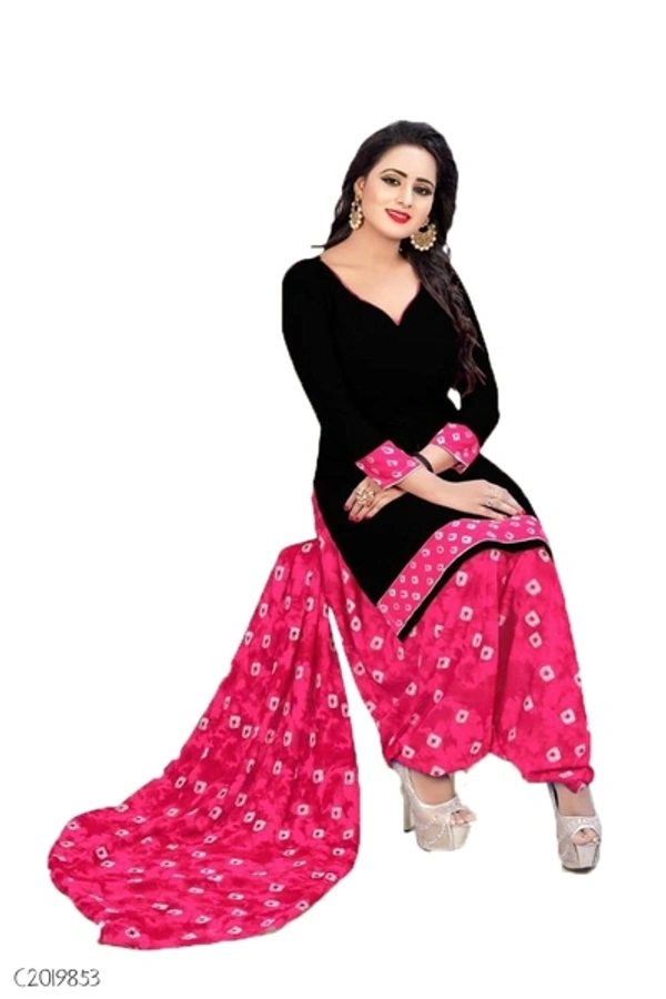 Delicate Printed Dress Material / Suits  - FreeSize