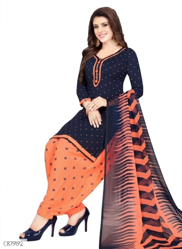 Special Synthetic Printed Un-Stritched Dress Materials  - FreeSize