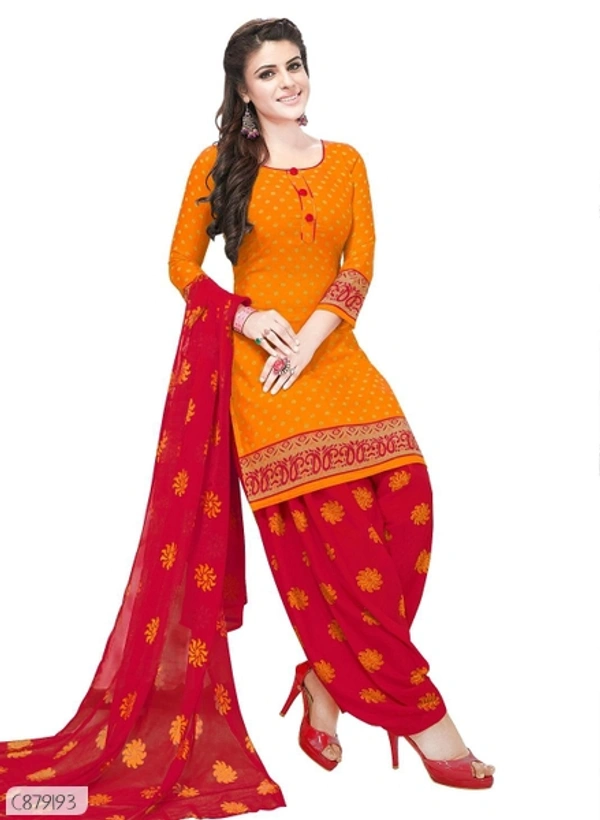 Special Synthetic Printed Un-Stritched Dress Materials  - FreeSize