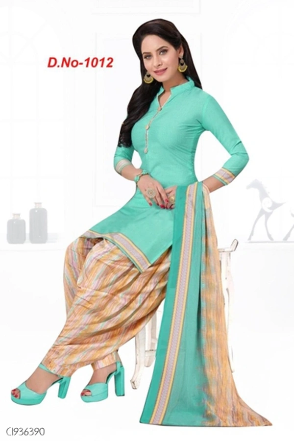 Special Synthetic Printed Un-Stritched Dress Materials  - FreeSize