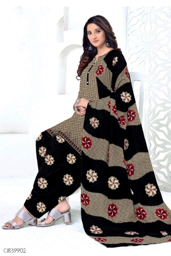Special Synthetic Printed Un-Stritched Dress Materials  - FreeSize