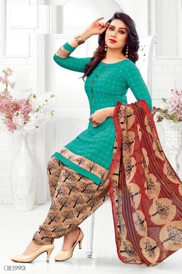 Special Synthetic Printed Un-Stritched Dress Materials  - FreeSize