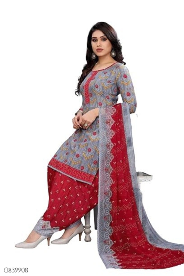 Special Synthetic Printed Un-Stritched Dress Materials  - FreeSize