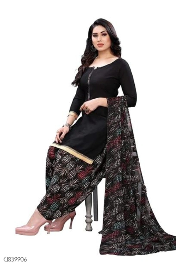 Special Synthetic Printed Un-Stritched Dress Materials  - FreeSize