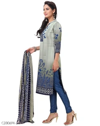 Special Synthetic Printed Un-Stritched Dress Materials  - FreeSize