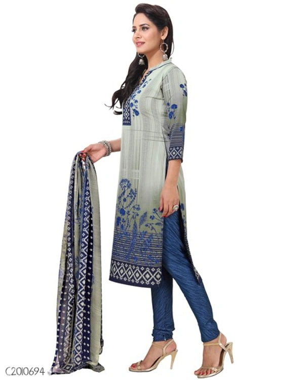 Special Synthetic Printed Un-Stritched Dress Materials  - FreeSize