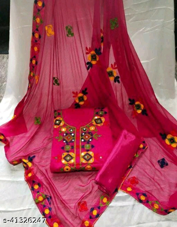Special Synthetic Printed Un-Stritched Dress Materials  - FreeSize
