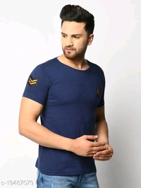 Mens Blue T-shirt - XXL