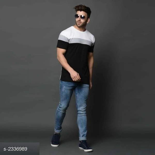 Men's Printed Cotton T-shirt - L