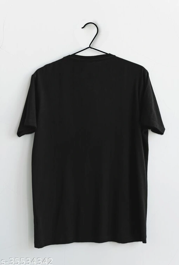 Men's Black Printed T-shirt - M