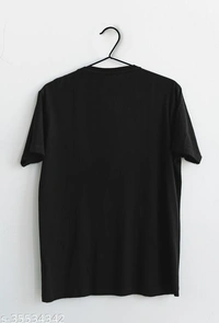 Men's Black Printed T-shirt - XL