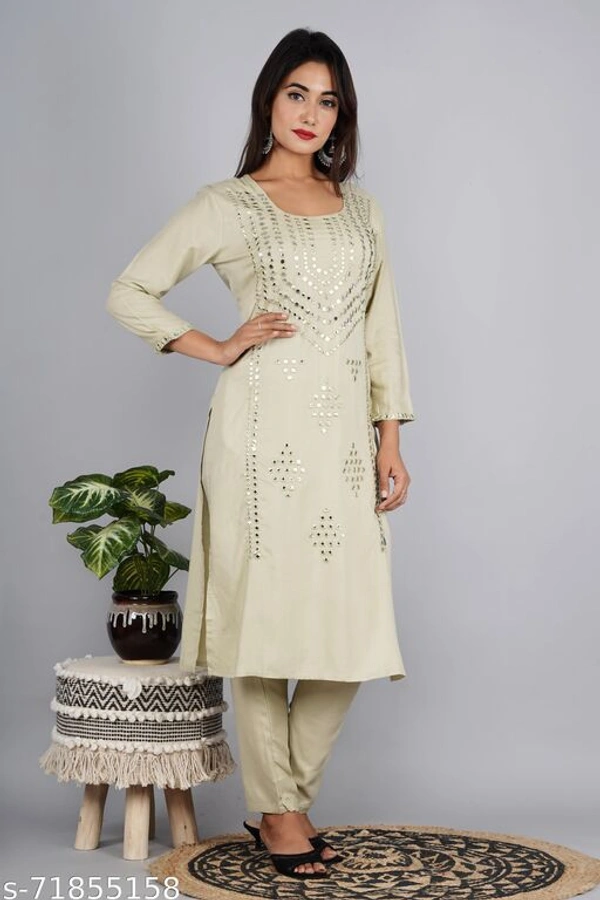 Olive Women's Kurta Set - XXL