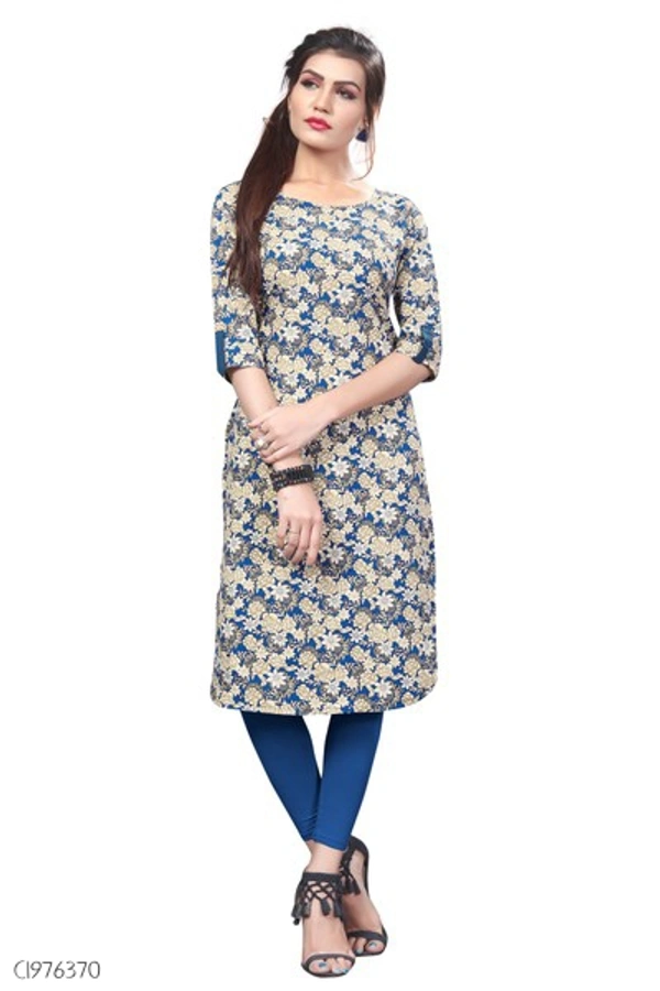 Elegant American Crepe Digital Printed Dress  - XXL