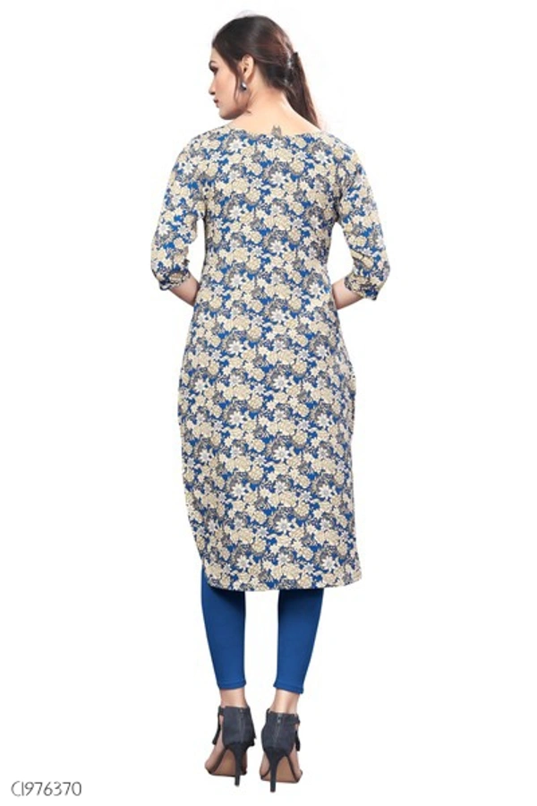 Elegant American Crepe Digital Printed Dress  - XXL