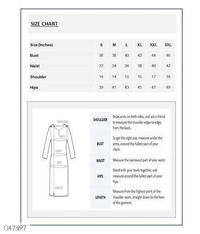 Elegant American Crepe Digital Printed Dress  - XXXL