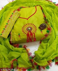 AP Simple Cotton Suit & Dress Material - Un-Stitched