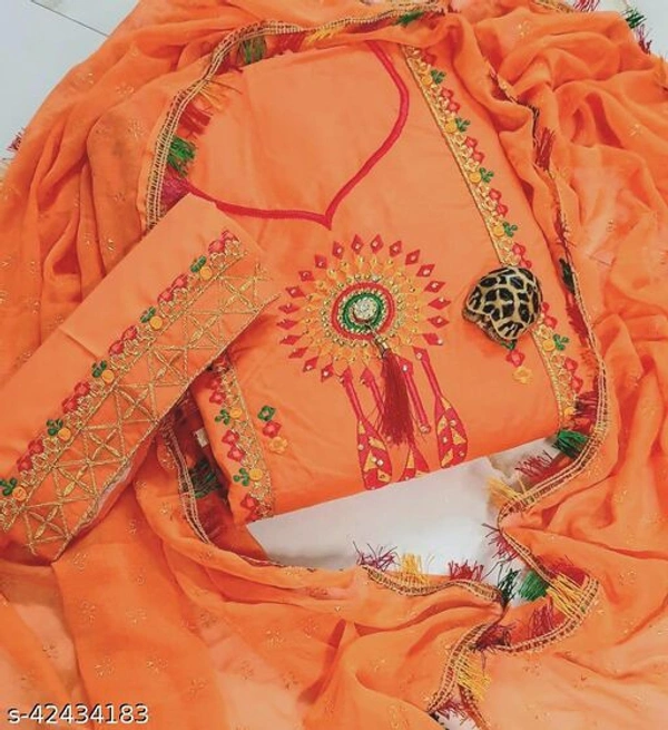 AP Simple Cotton Suit & Dress Material - Un-Stitched