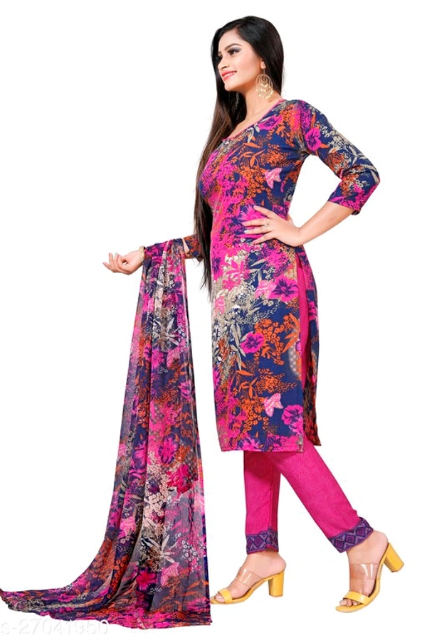 Un-Stitched Synthetic Printed Dress Material - Un-Stitched