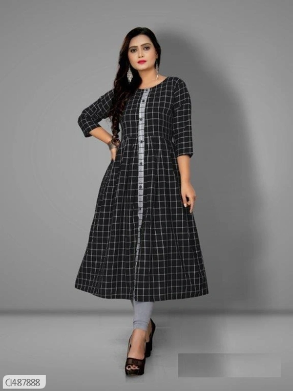 Stunning Printed Cotton Kurtis  - M