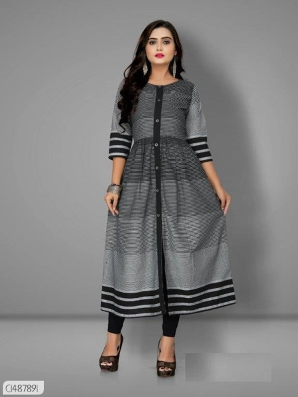 Stunning Printed Cotton Kurtis  - M
