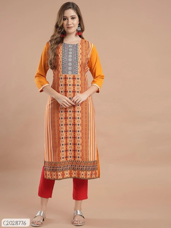 Beautiful Printed Synthetic Creeper Dress Materials  - XXL