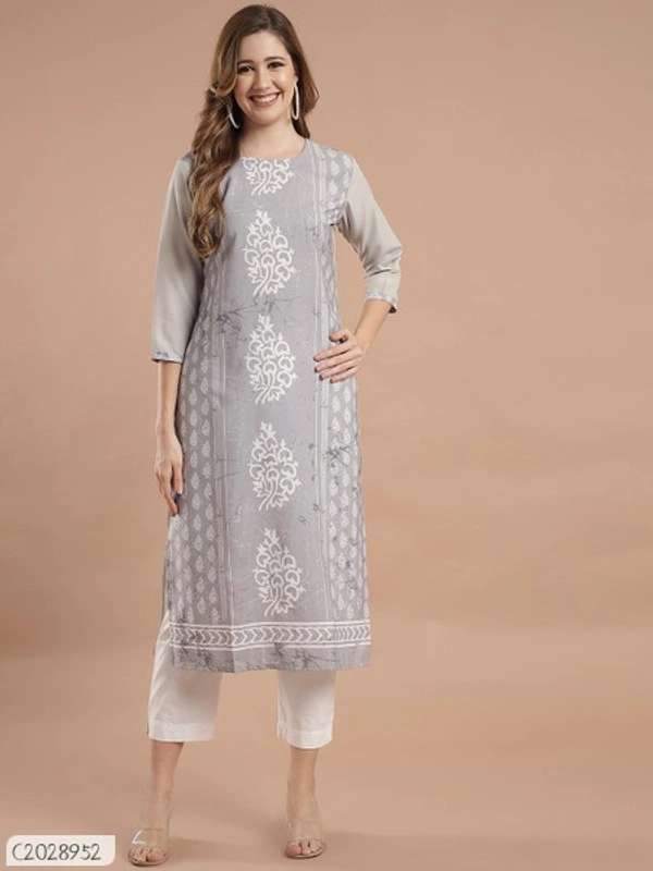 Beautiful Printed Synthetic Creeper Dress Materials  - XL