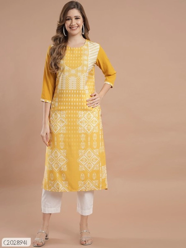Beautiful Printed Synthetic Creeper Dress Materials  - XXL