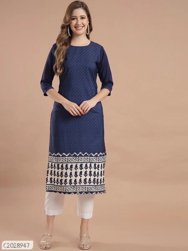 Beautiful Printed Synthetic Creeper Dress Materials  - S