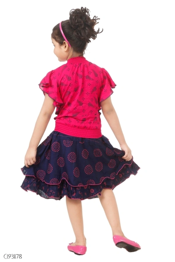 Kids printed Top Skirts Sets  - 1-2 years 