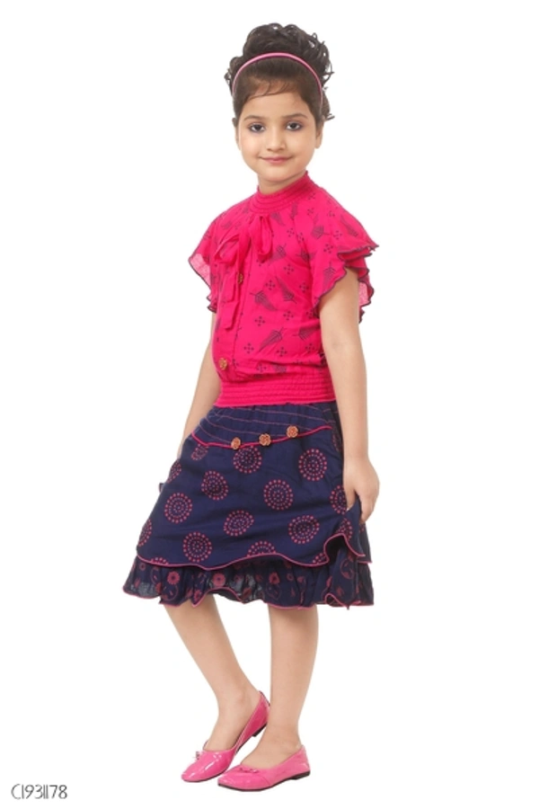 Kids printed Top Skirts Sets  - 2-3 years 